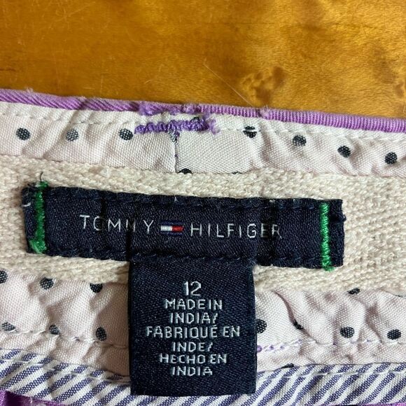 Tommy Hilfiger, purple shorts, excellent condition, 3 inch seam, size 12 - Picture 3 of 3